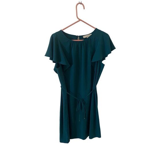 Loft Women's Green Flutter Sleeve Midi Dress - 12 - Picture 1 of 13
